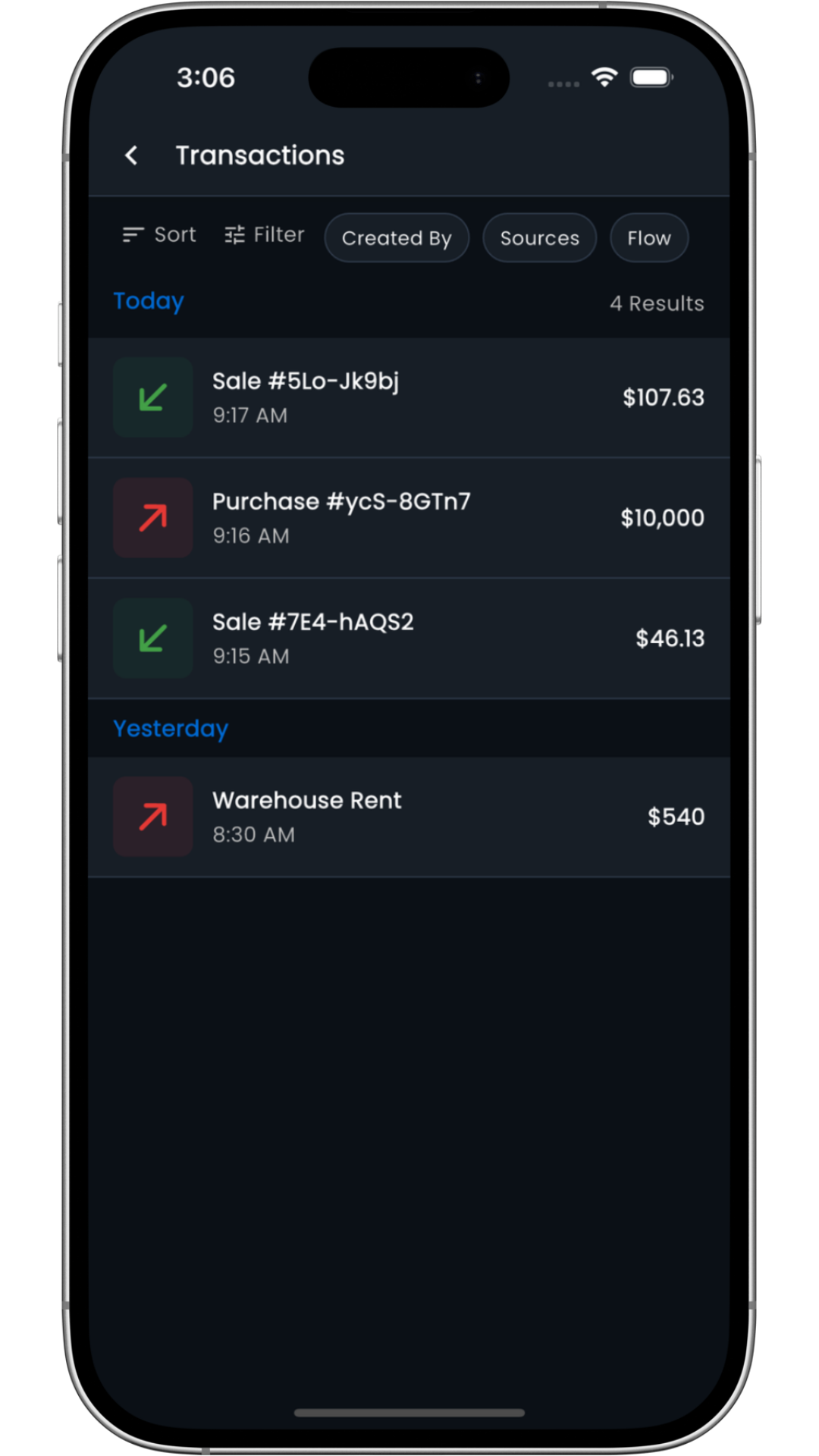 Manage Transactions